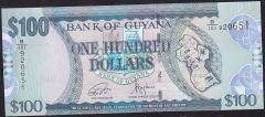 Guyana 100 Dolar 2005 - 2016 Çilaltı Çil Pick 36d