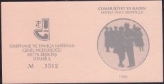 Hatıra Para Sertifikası - Cumhuriyet Ve Kadın - 1998 Yılı