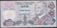 6.EMİSYON 1.TERTİP 1000 LİRA C48 339070 ÇOK TEMİZ +