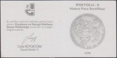Hatıra Para Sertifikası - İpekyolu - II  - 1999 Yılı