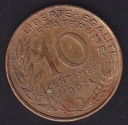 Fransa 10 Centimes 1967