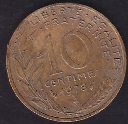 Fransa 10 Centimes 1978
