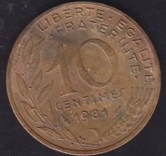 Fransa 10 Centimes 1981
