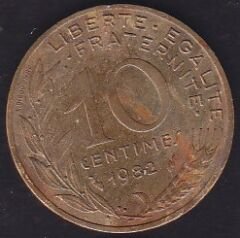 Fransa 10 Centimes 1982