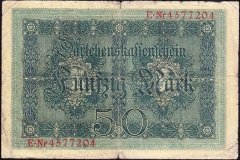 Almanya 50 Mark 1914 Temiz + 7 Rakamlı ( R50b)