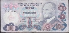 6.EMİSYON 1.TERTİP 1000 LİRA C13 155512 ÇOK TEMİZ +