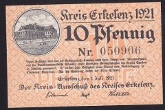 ALMANYA 10 PFENNİNG NOTGELD 1921 ÇİL