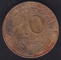 Fransa 10 Centimes 1997