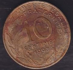 Fransa 10 Centimes 1998