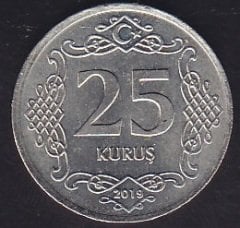 2019 Yılı 25 Kuruş