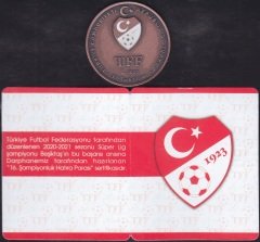 2021 Yılı 2.5 Lira Beşiktaş Hatıra Para Sertifikalı Çil Bronz