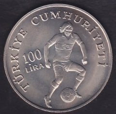 1982 Yılı 100 Lira Dünya Futbol Şampiyonası Çil