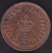 İngiltere 1/2 Penny 1971