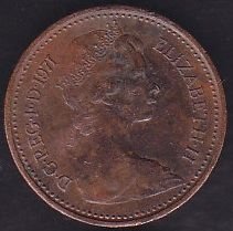 İngiltere 1/2 Penny 1971