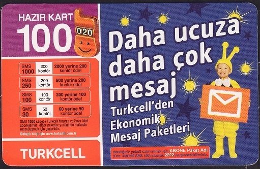 Turkcell Hazır Kart 100 Kontör 2009