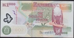 Zambia 1000 Kwacha 2008 Çil Polimer