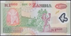 Zambia 1000 Kwacha 2008 Çil Polimer 555