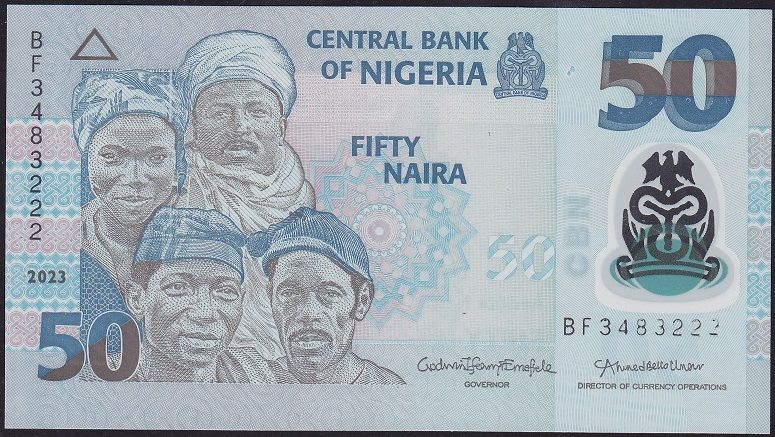 Nijerya 50 Naira 2023 Çil 222