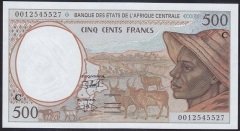 Central African States 500 Frank 2000 Çil (C) Pick101C/g Kongo