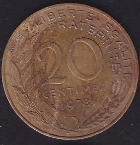 Fransa 20 Centimes 1978