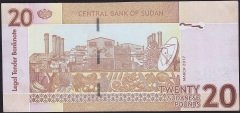 Sudan 20 Pound 2017 Çil Pick 74d