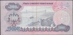 6.Emisyon 1.Tertip 1000 Lira A37 028609 Çok Temiz