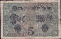 Almanya 5 Mark 1917 Temiz