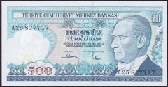 7.Emisyon 1.Tertip 500 Lira A25 827717  Ççt Çilaltı