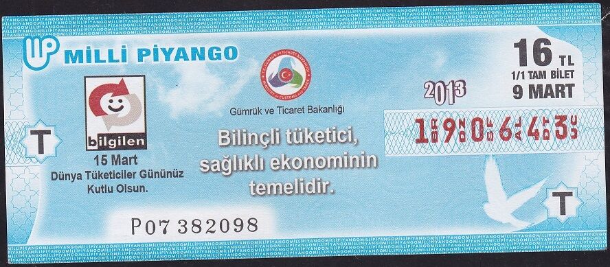 2013 9 Mart Tam Bilet - T Serisi