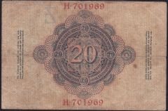 Almanya 20 Mark 1910 Çok Temiz