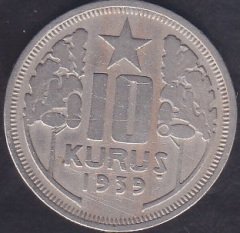 1939 Yılı 10 Kuruş Çok Temiz