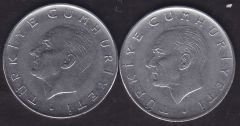 1973 Yılı 1 Lira (Ters Düz Takım)