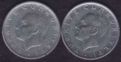 1976 Yılı 1 Lira (Ters Düz Takım)