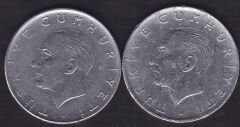 1978 Yılı 1 Lira (Ters Düz Takım)