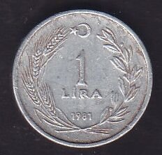 1981 Yılı 1 Lira