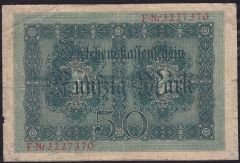 Almanya 50 Mark 1914 Temiz
