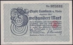 Almanya 200 Mark 1922 Çilaltı Çil