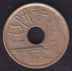 İspanya 25 Pesetas 1995