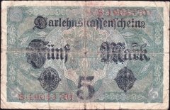 Almanya 5 Mark 1917 Temiz 8 rakamlı ( R54c )