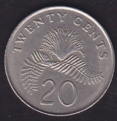 Singapur 20 Cent 1986