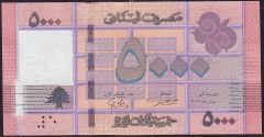 Lübnan 5000 Livre 2021 Çil ( 9999 )