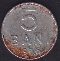 Romanya 5 Bani 1966