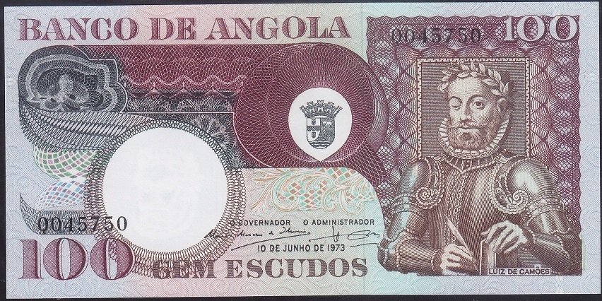 Angola 100 Escudos 1973 Çil Pick106