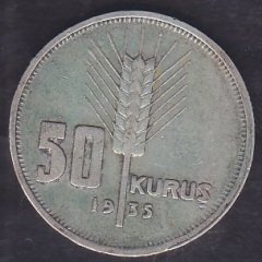1935 Yılı 50 Kuruş Gümüş