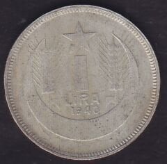1940 Yılı 1 Lira Gümüş
