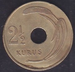 1949 Yılı 2.5 Kuruş Çok Temiz +