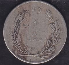 1957 Yılı 1 Lira