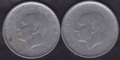 1959 Yılı 1 Lira (Ters Düz Takım)