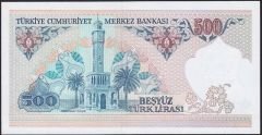 7.Emisyon 2.Tertip 500 Lira E06 845699 Çil