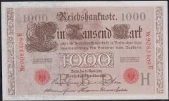 Almanya 1000 Mark 1910 Çilaltı Çil